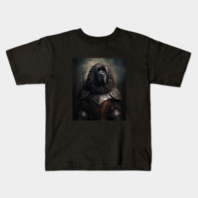 Stalwart Newfoundland - Medieval Knight Kids T-Shirt by HUH? Designs